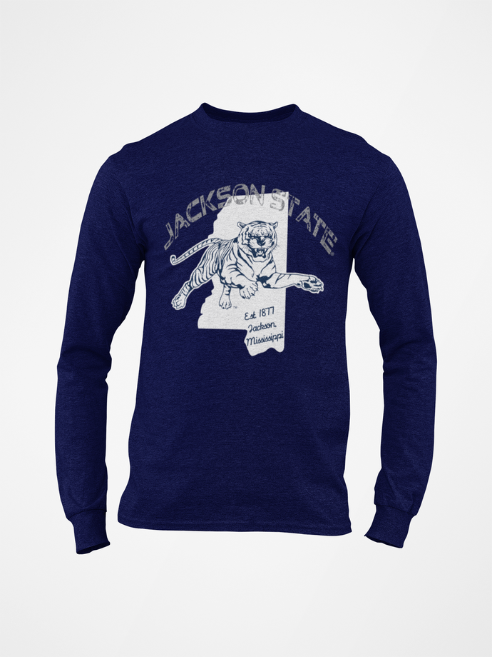 Jackson State Tigers Mississippi Tiger Long Sleeve T-Shirt