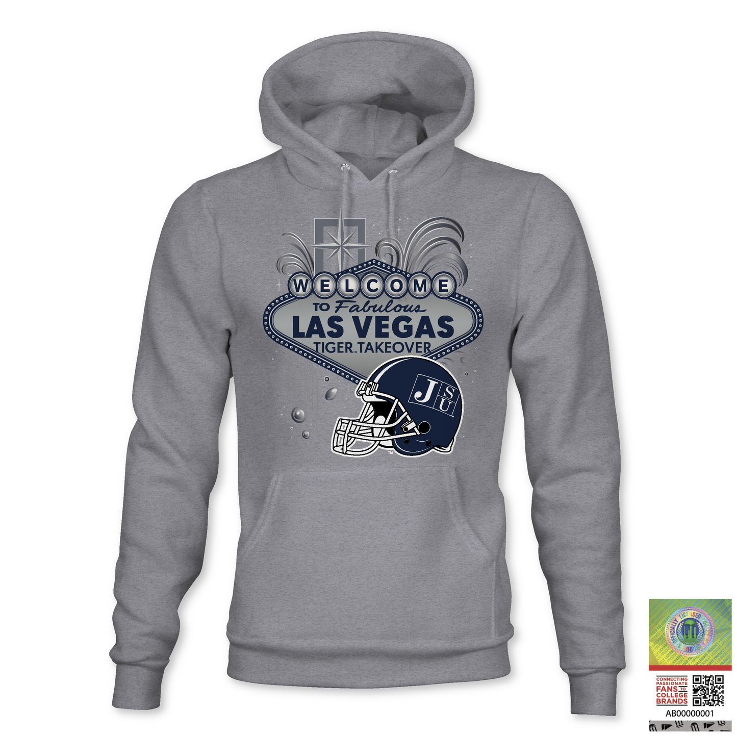 Jackson State University Tigers Tiger Takeover Sweatshirt & Hoodie | JSU vs Grambling 2025 – Las Vegas