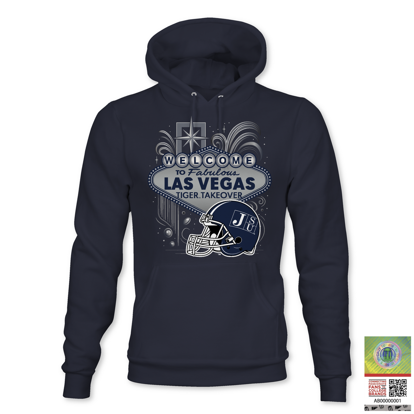 Jackson State University Tigers Tiger Takeover Sweatshirt & Hoodie | JSU vs Grambling 2025 – Las Vegas