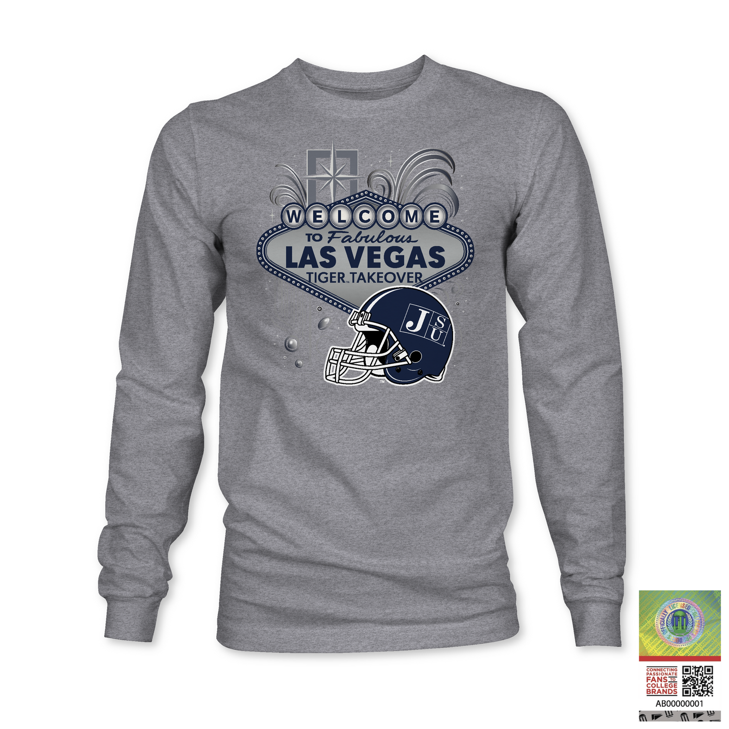 Jackson State University Tigers Tiger Takeover Long Sleeve T-Shirt | JSU vs Grambling 2025 – Las Vegas