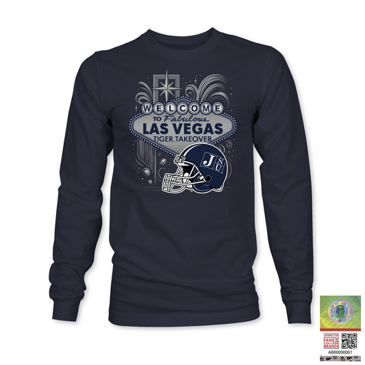 Jackson State University Tigers Tiger Takeover Long Sleeve T-Shirt | JSU vs Grambling 2025 – Las Vegas