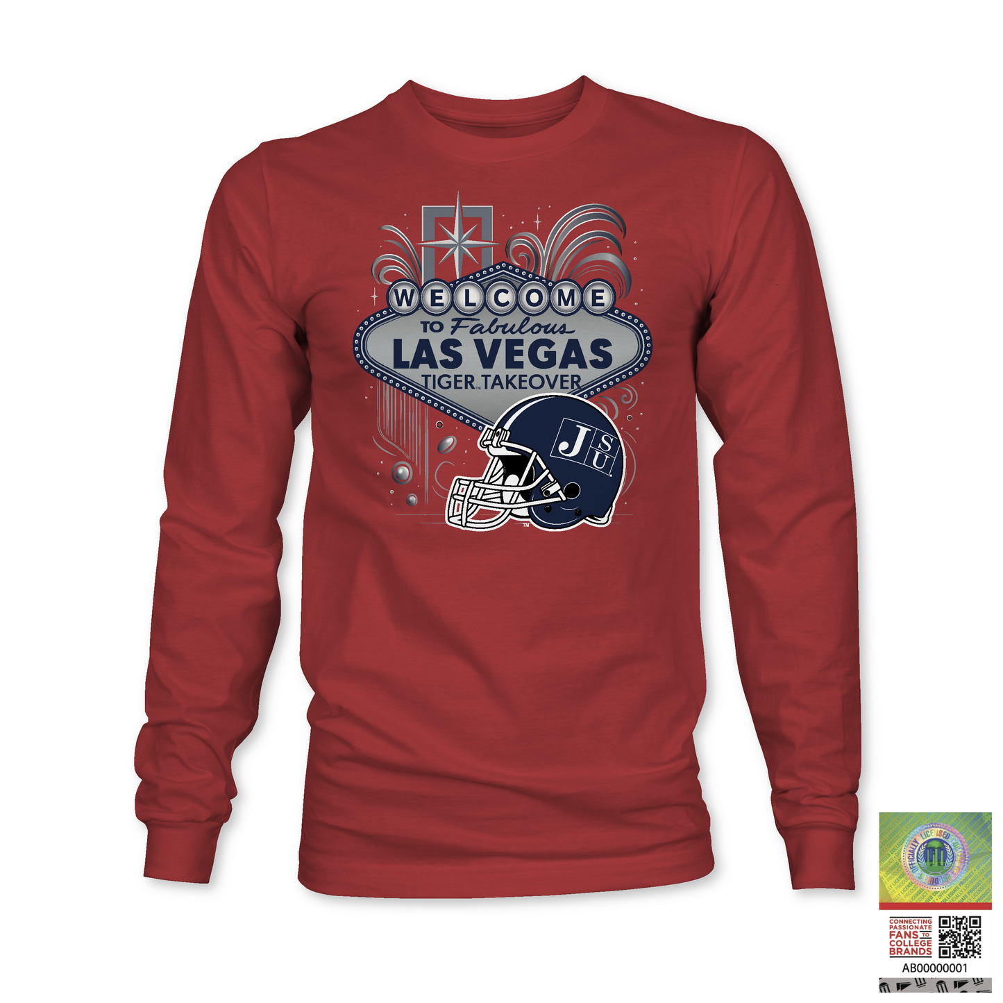 Jackson State University Tigers Tiger Takeover Long Sleeve T-Shirt | JSU vs Grambling 2025 – Las Vegas