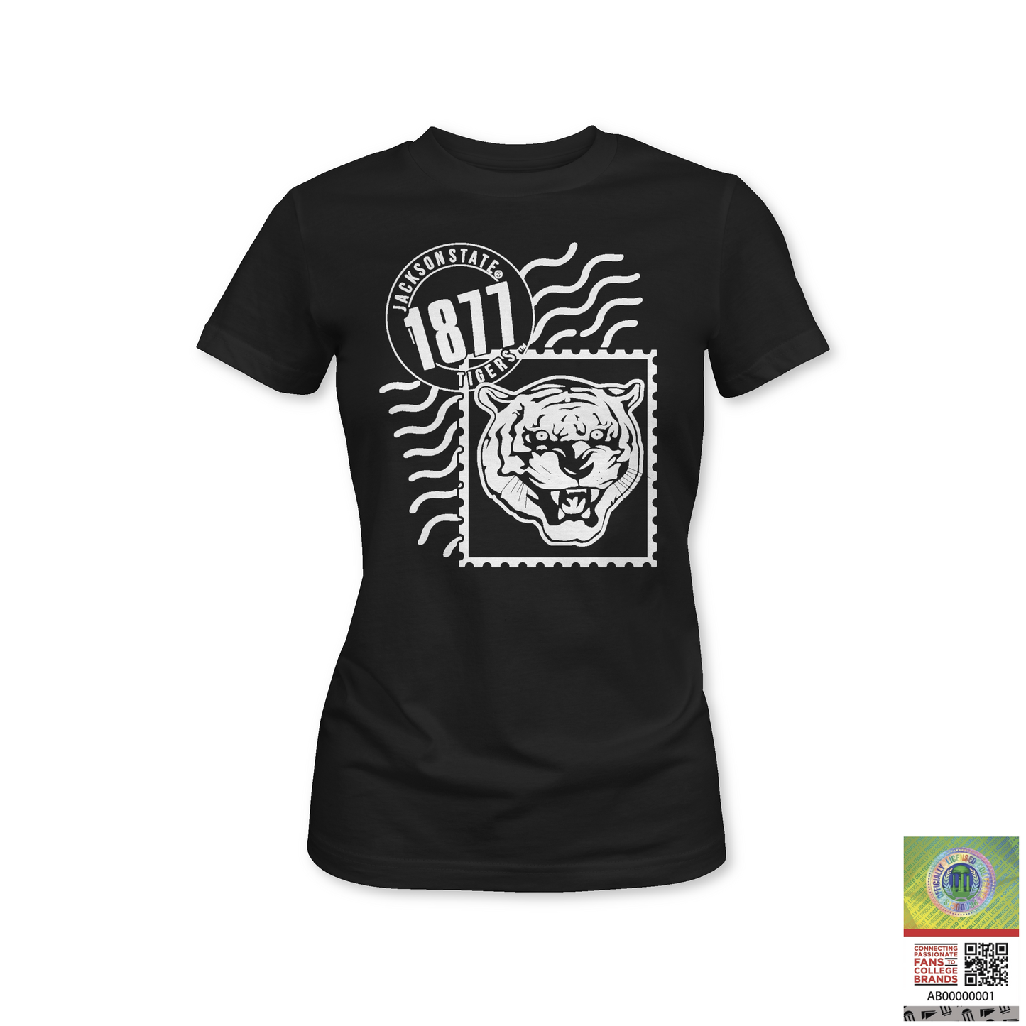 Jackson State Tigers Tigergram Ladies T-Shirt