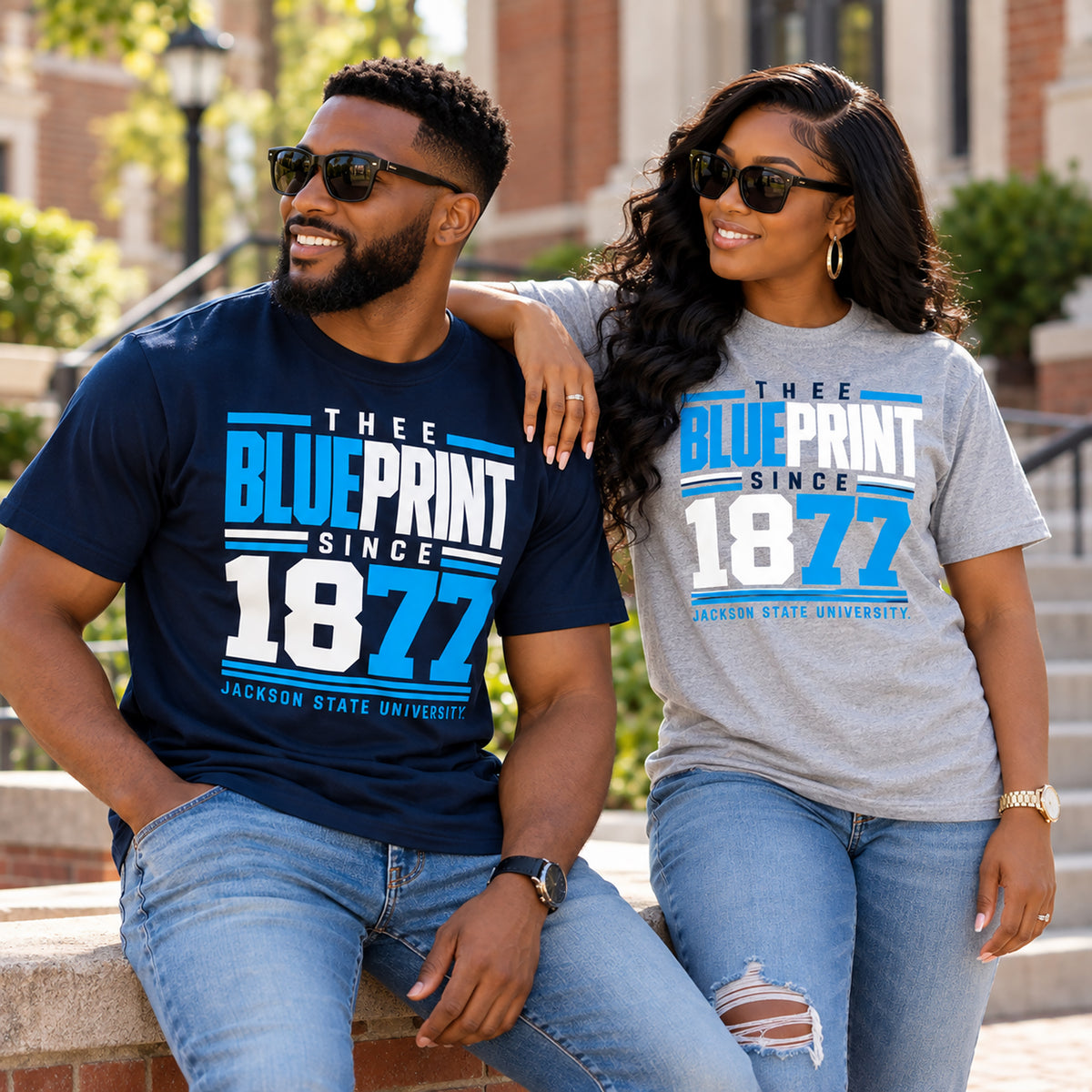 Jackson State Tigers Thee Blueprint T-Shirt