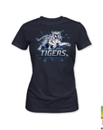 Short sleeve t-shirt in navy with Tiger mascot graphic and “TIGERS” logo on chest