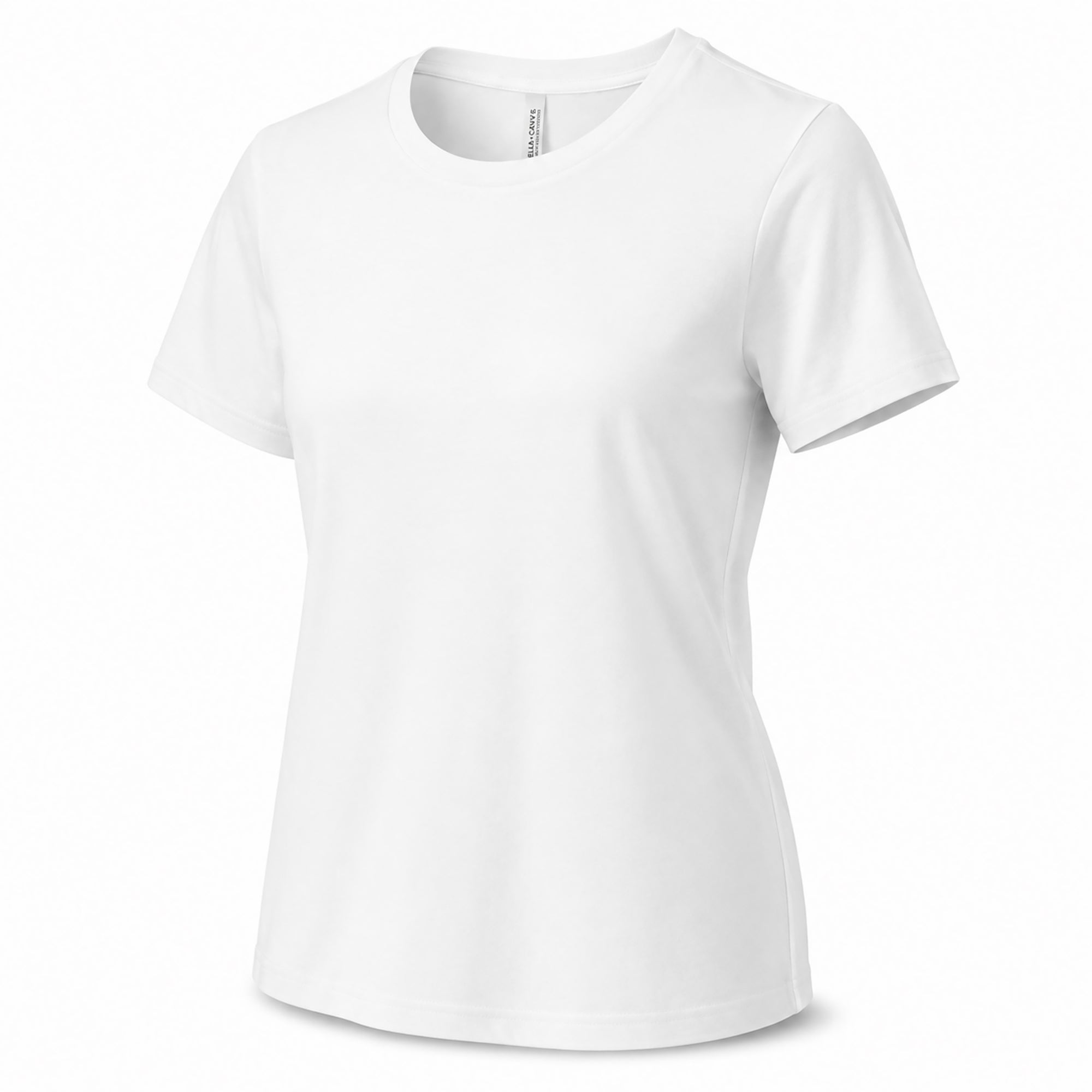 White t-shirt on a white background