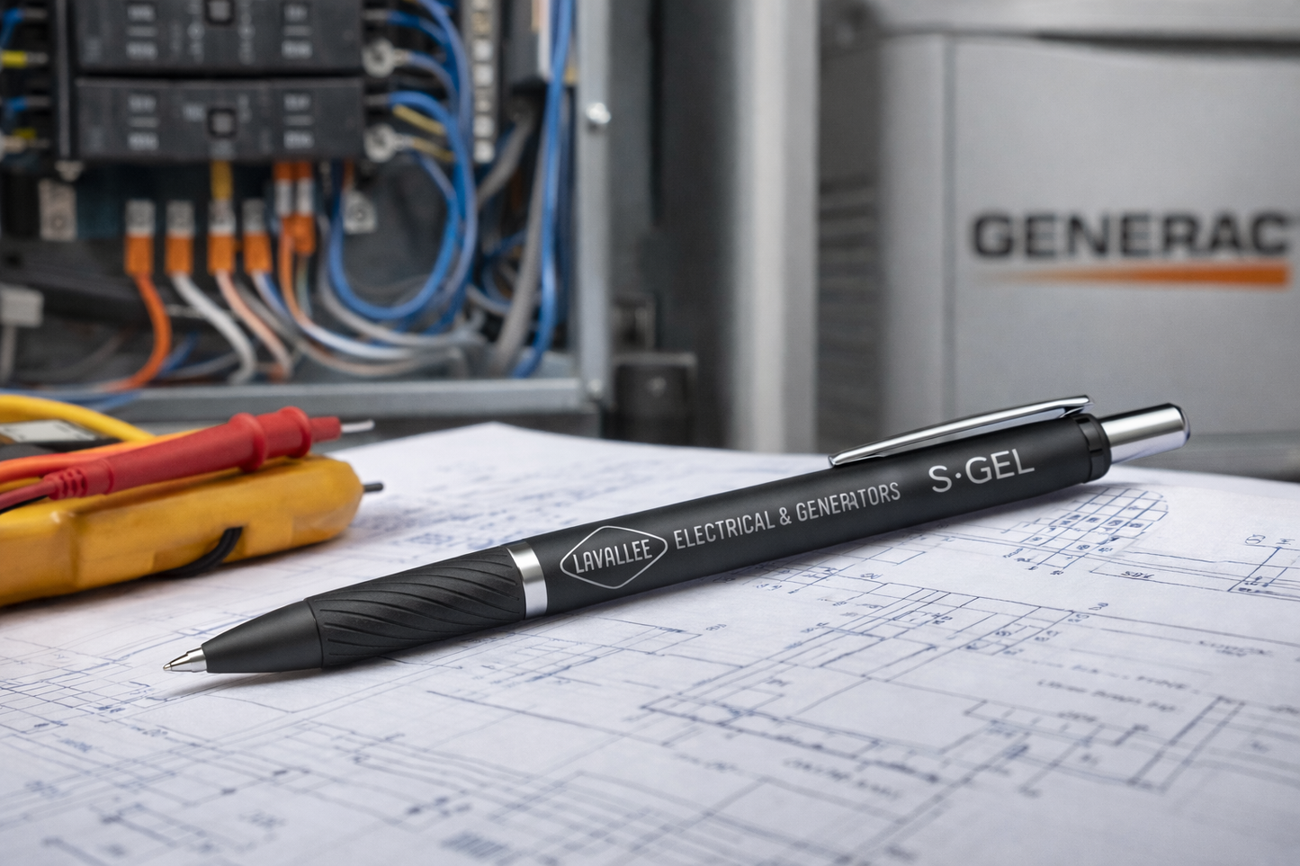 Lavallee Electrical & Generators | Custom Laser Engraved Sharpie S-Gel Pens (0.38mm Ultra Fine)