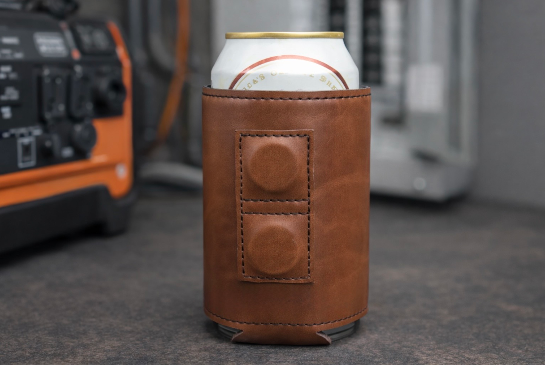 Lavallee Electrical & Generators Magnetic Leatherette Can Cooler (Koozie Style) | Got Back-Up Power Drink Holder