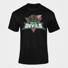 Load image into Gallery viewer, Mississippi Valley State Delta Devils Mascot Short Sleeve T-Shirt
