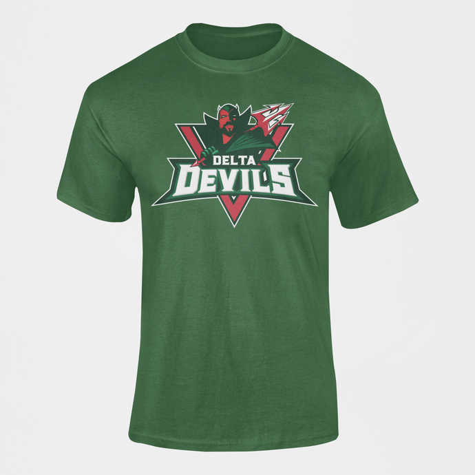 Mississippi Valley State Delta Devils Mascot Short Sleeve T-Shirt