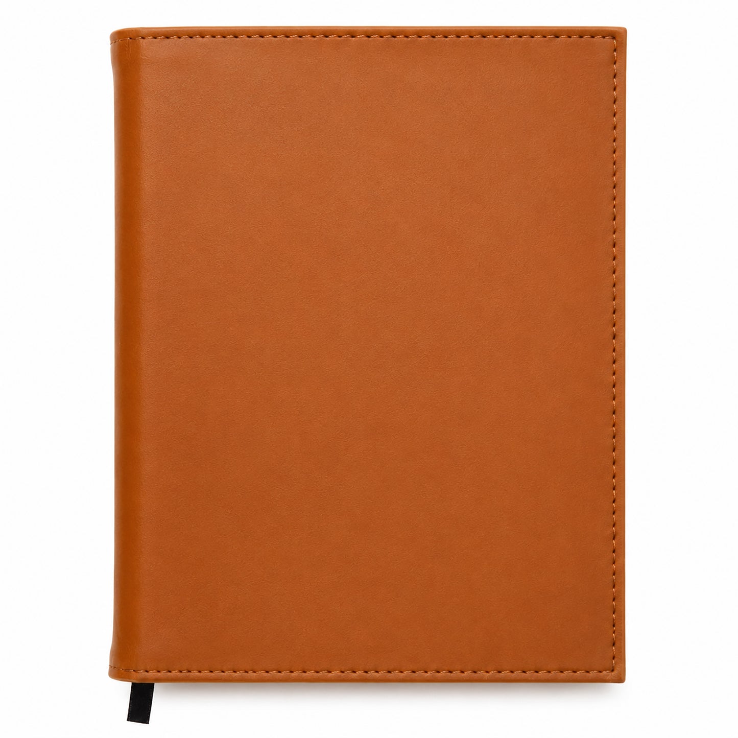 Rawhide leather notebook on a white background
