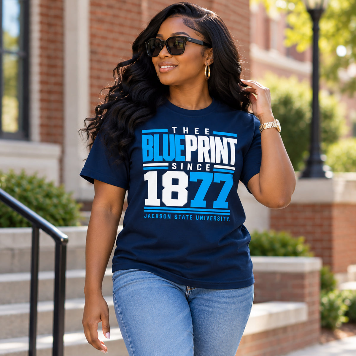 Jackson State Tigers Thee Blueprint T-Shirt