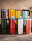 Tumbler with handle attached — show mix/match color combo