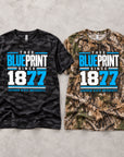 Jackson State Thee Blueprint Black Camo and Realtree APX shirts