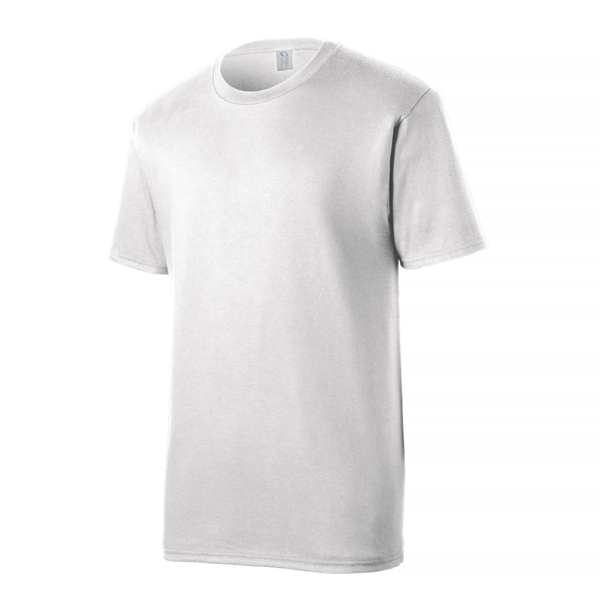 White t-shirt on a white background