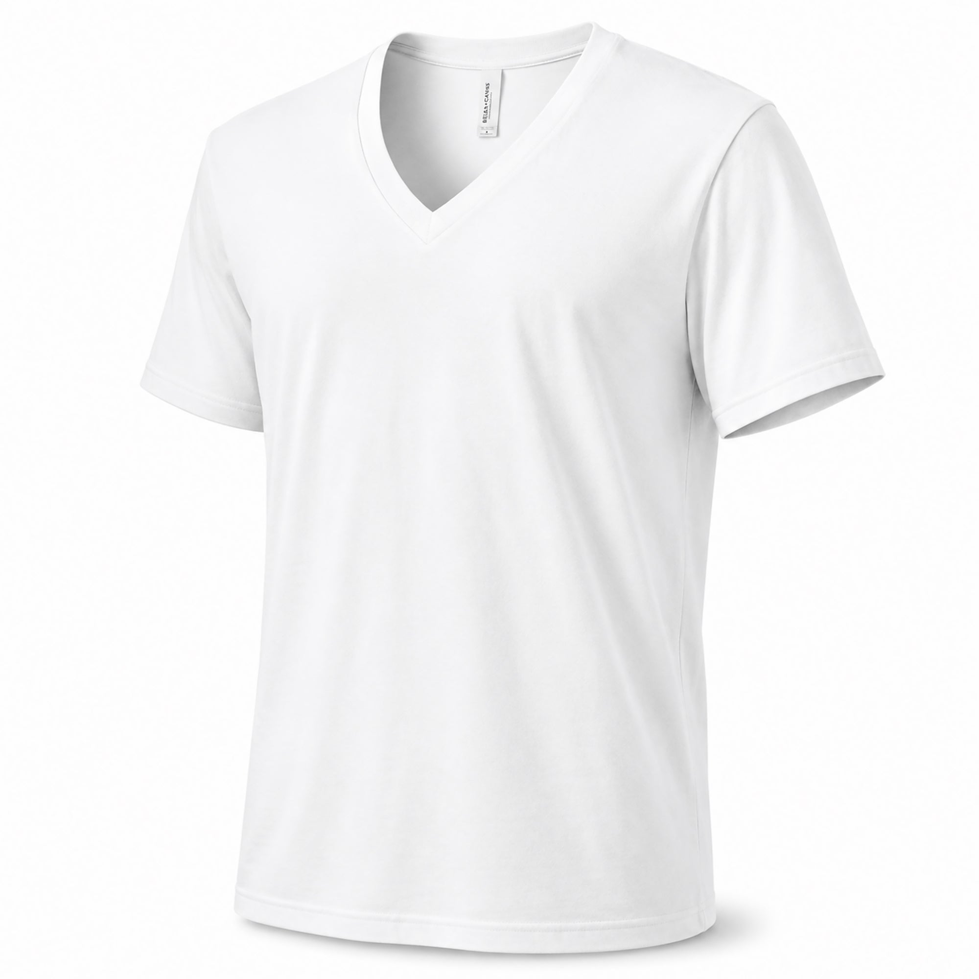 White t-shirt on a white background