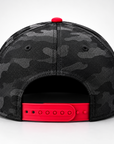 Back of Clinton Arrows New Era snapback with red adjustable closure