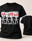 Black Just A Diva from Delta Pi short sleeve T-shirt front and blank back