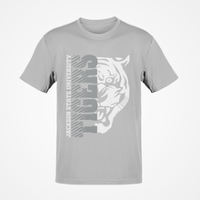 Load image into Gallery viewer, Jackson State Tigers Half Tiger Head Grey Short Sleeve T-Shirt
