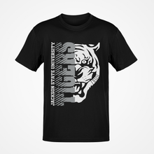 Load image into Gallery viewer, Jackson State Tigers Half Tiger Head Grey Short Sleeve T-Shirt
