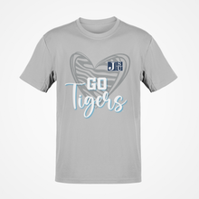 Load image into Gallery viewer, Jackson State Tigers Print Heart Short Sleeve T-Shirt
