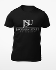 Jackson State University Tigers White Top Floating J Short Sleeve T-Shirt