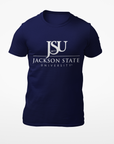 Jackson State University Tigers White Top Floating J Short Sleeve T-Shirt