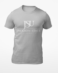 Jackson State University Tigers White Top Floating J Short Sleeve T-Shirt