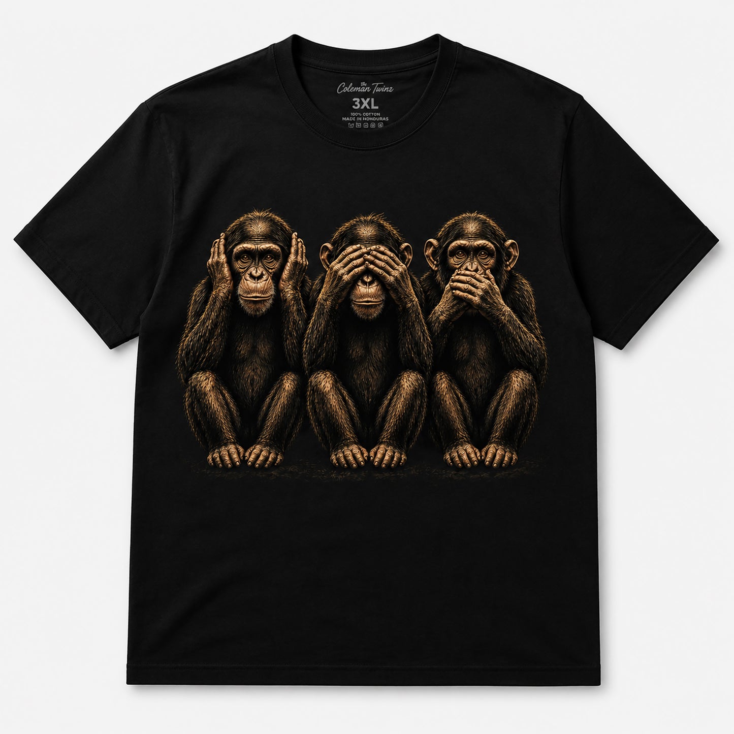 Hear No Evil See No Evil Speak No Evil Graphic T-Shirt
