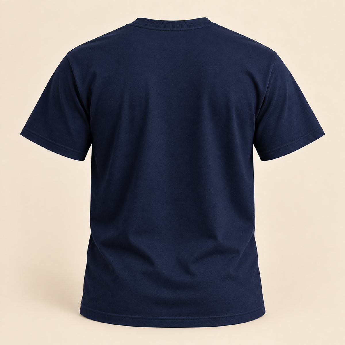 Navy If You See One Hit One graphic T-shirt shown from the back.