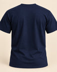 Navy If You See One Hit One graphic T-shirt shown from the back.