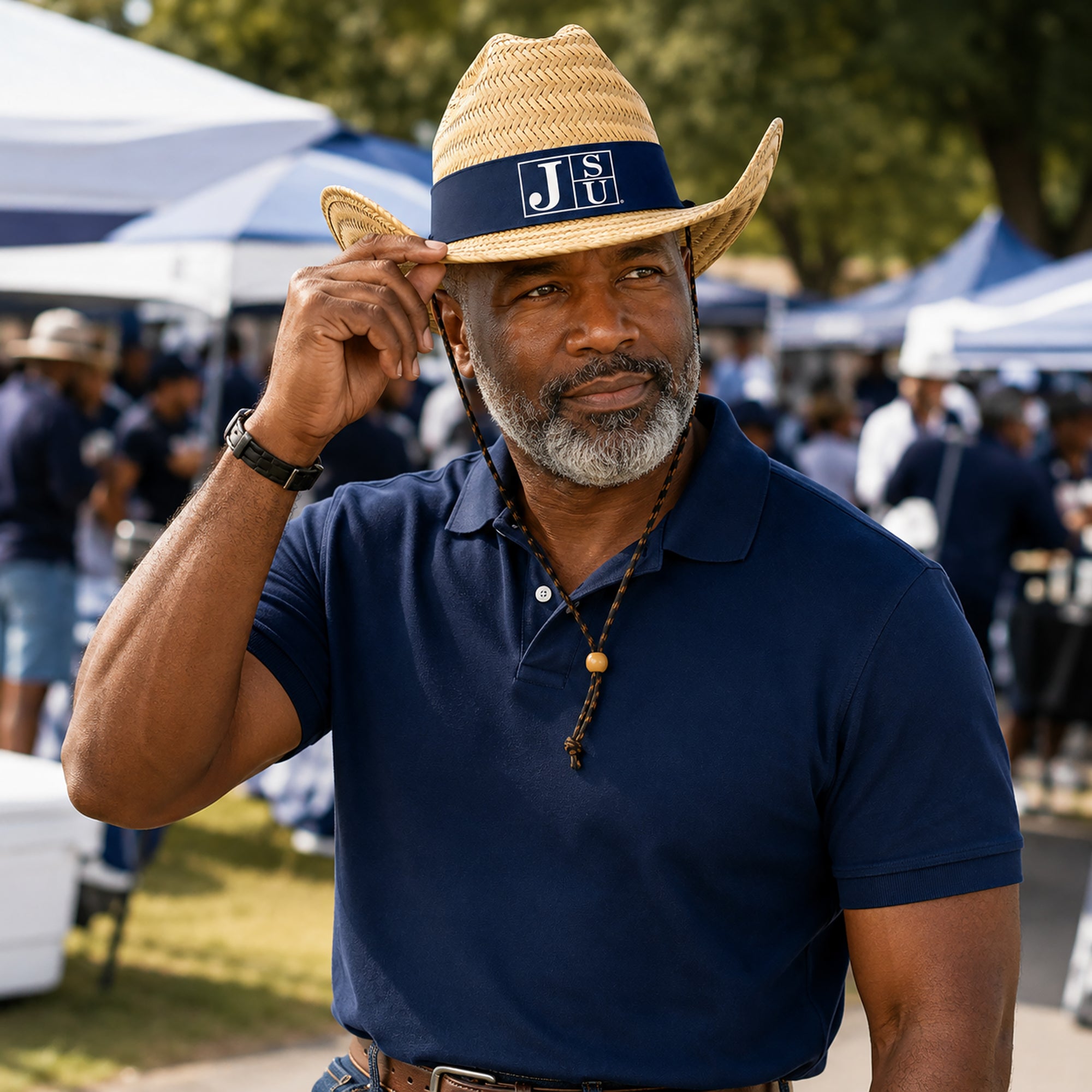 Jackson State University Western Straw Cowboy Hat