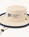 Jackson State University Canvas Navy Outback Hat with Floating J logo and wide brim