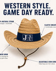 Jackson State University Western Straw Cowboy Hat