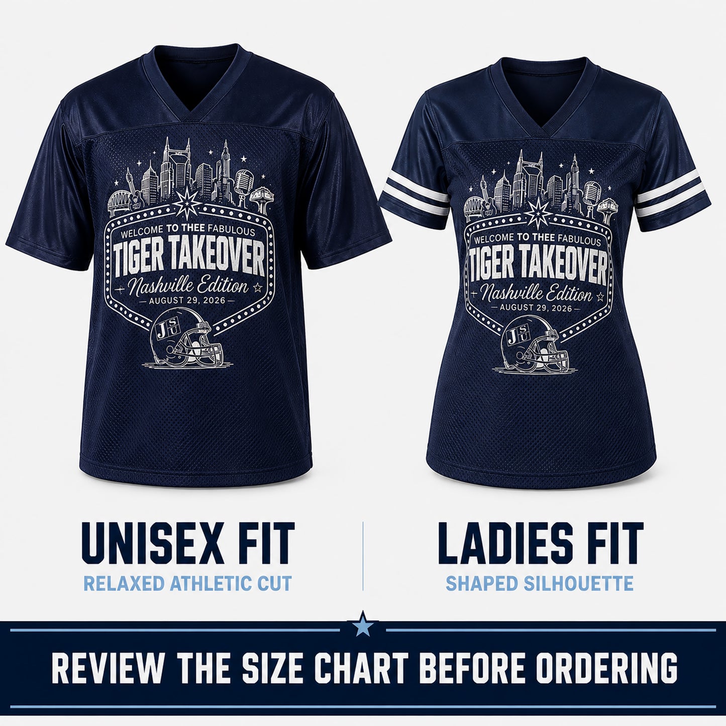 Jackson State Tiger Takeover Nashville Jersey – Unisex & Ladies