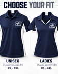 Jackson State Tigers Performance Polo Unisex and Ladies fit comparison