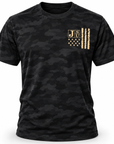Jackson State Tigers Salute to Service black camouflage heavyweight pullover hoodie front and back