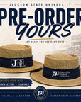Jackson State University JSU straw gambler hat pre-order