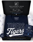 Premium packaging from The Coleman Twinz for the Jackson State Tigers Stacked Script T-Shirt