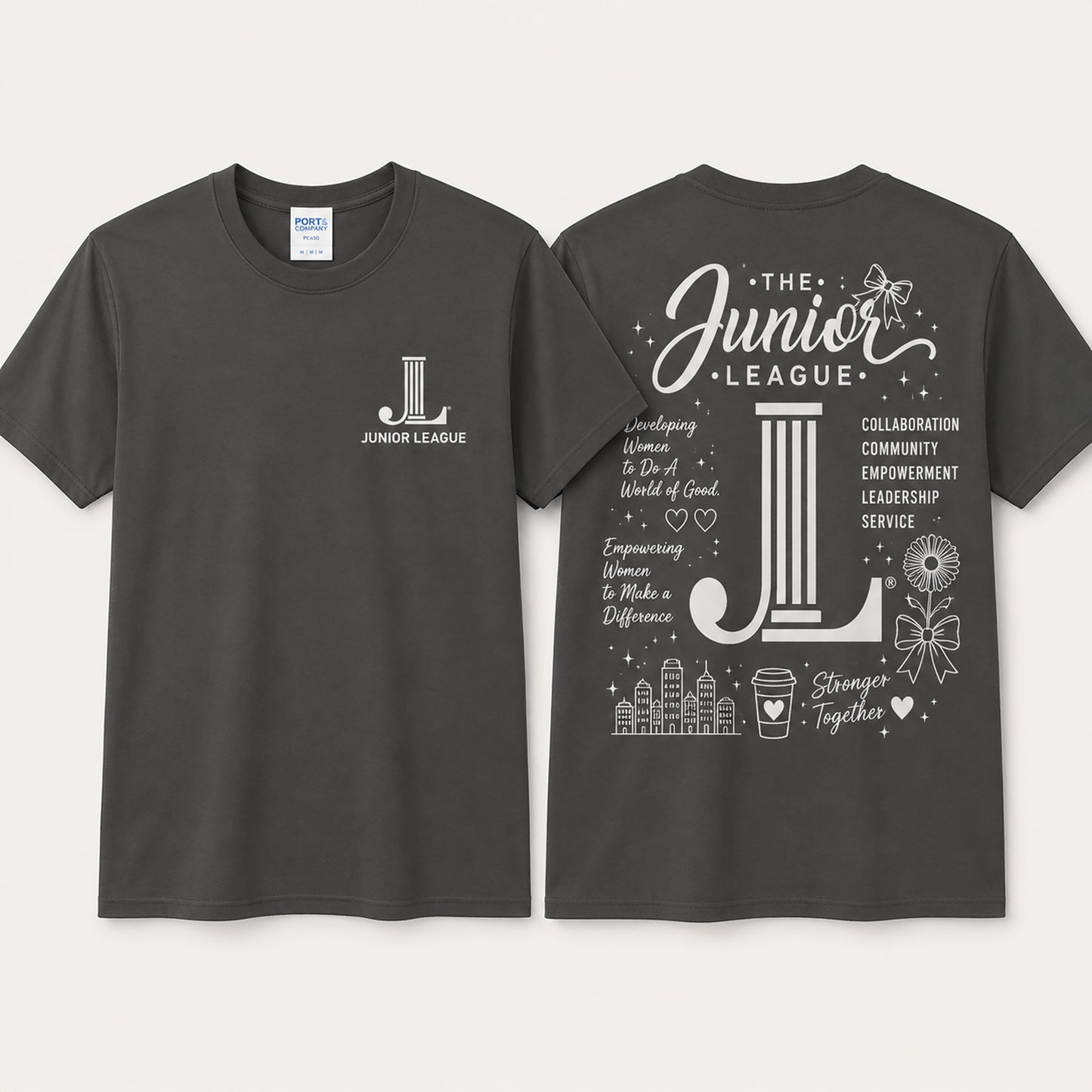 Junior League Women Who Build Essential Tee | Junior League Inspired Graphic Shirt