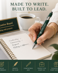 Junior League executive gift set featuring engraved pens, notebook, keychain, and branded accessories