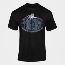 Load image into Gallery viewer, Jackson State University Tigers Blue Football Est 1877 Short Sleeve T-Shirt
