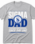 Phi Beta Sigma Sigma Dad Teaching Brotherhood Since Day One t-shirt in athletic heather gray
