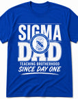 Phi Beta Sigma Sigma Dad Teaching Brotherhood Since Day One t-shirt in royal blue