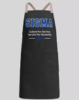 Phi Beta Sigma apron product video showing the crossback design, front pockets, premium details, and grilling lifestyle use