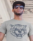 Jackson State Tigers Blue Tiger Head T-Shirt
