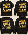 Tiptoein’ to the Polls short sleeve, long sleeve, crewneck and hoodie style comparison