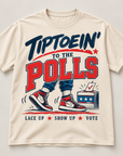 Natural Tiptoein’ to the Polls short sleeve T-shirt