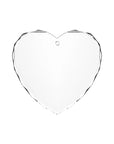 K5 Crystal Faceted Heart-Shaped Ornament