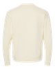 Natural unisex crewneck pocket sweatshirt, small sleeve and body view